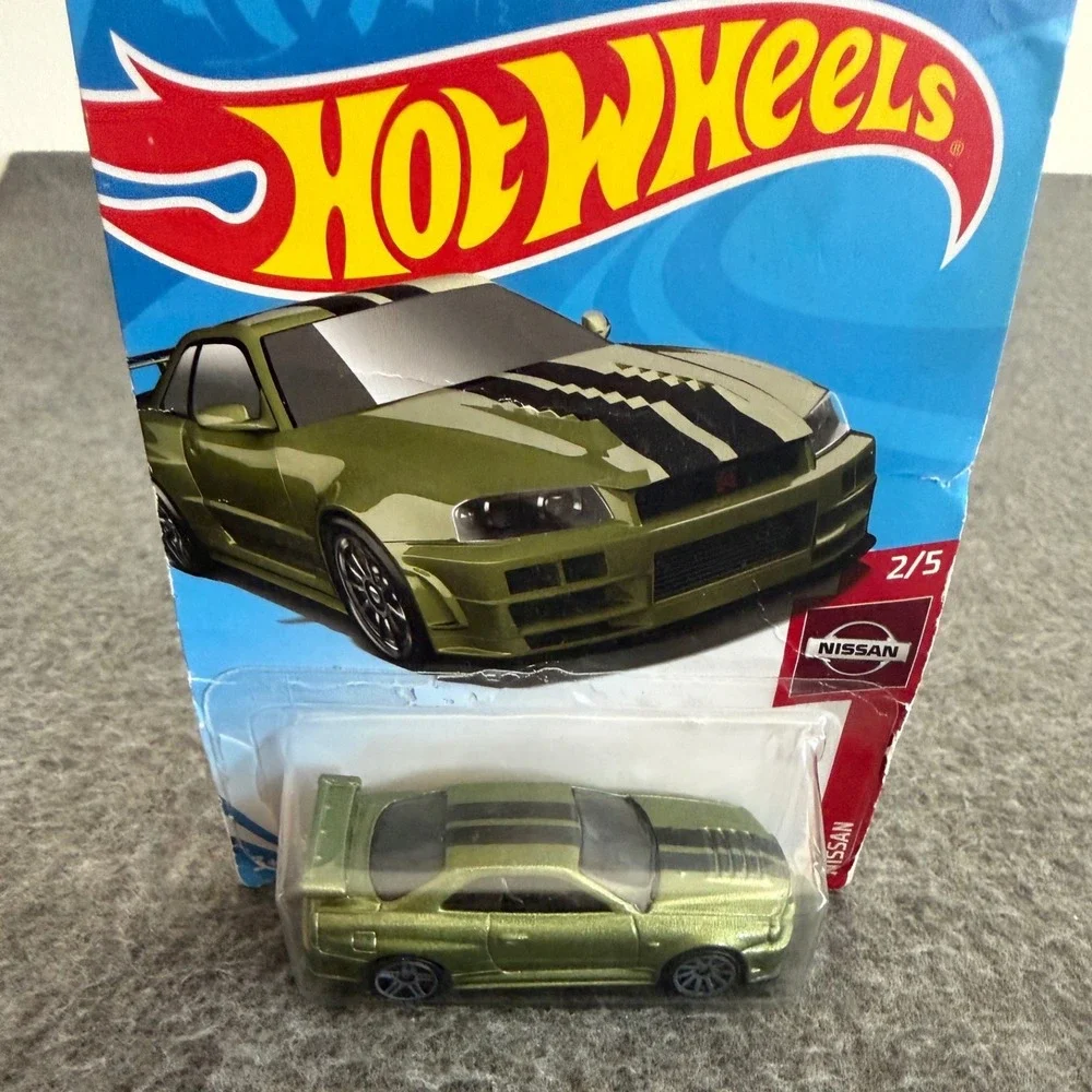 Hot Wheels Nissan Skyline GT-R BNR34 Green 2019 Nissan 2/5 45/250 Diecast Car